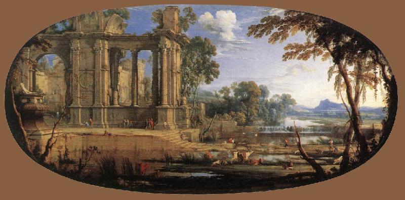 PATEL, Pierre Landscape with Ruins af oil painting image